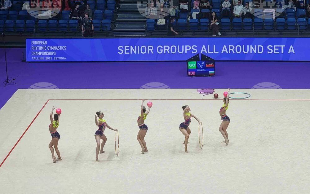 Bulgaria's Senior Group Finishes 15th in All-Around at 41st European Rhythmic Gymnastics Championships
