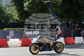 Автомобилно събитие Red Bull Showrun Sofia - тренировка