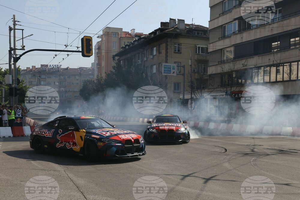 Автомобилно събитие Red Bull Showrun Sofia - тренировка