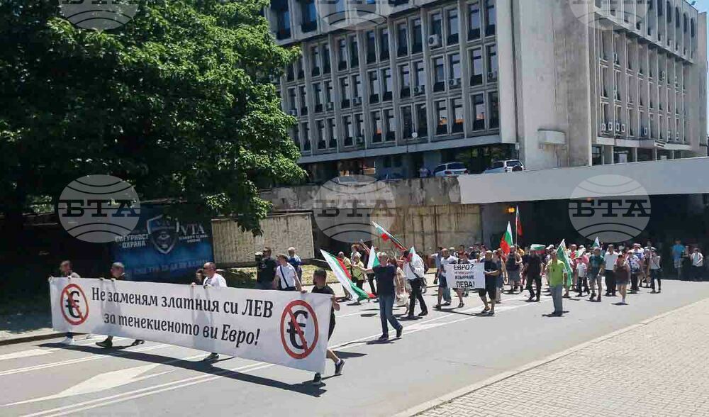 Стара Загора - протест - евро