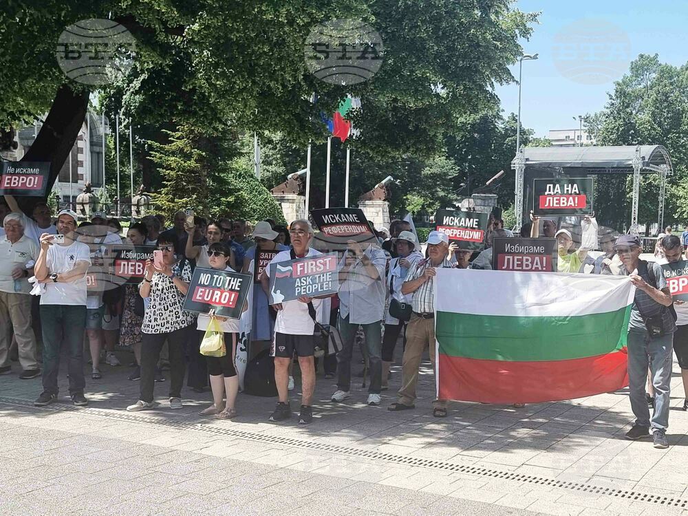 Плевен - протест - приемане на еврото