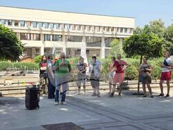 Видин - протест срещу приемането на еврото