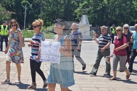 Разград - протестно шествие - евро