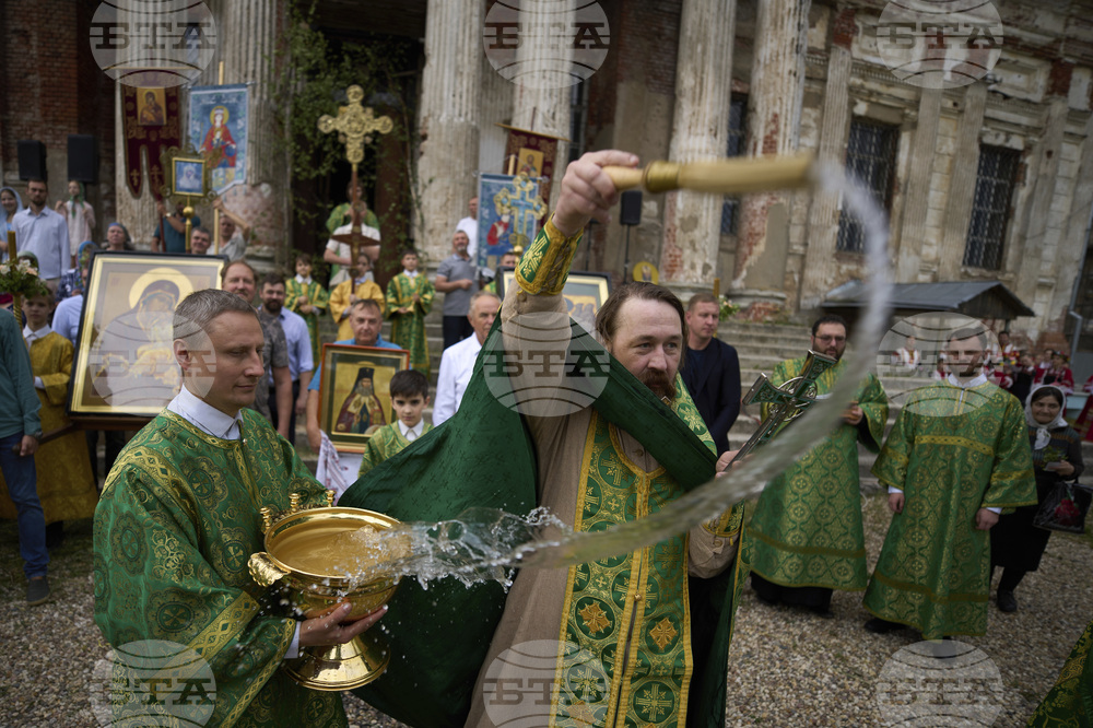 APTOPIX Russia Day of the Holy Trinity