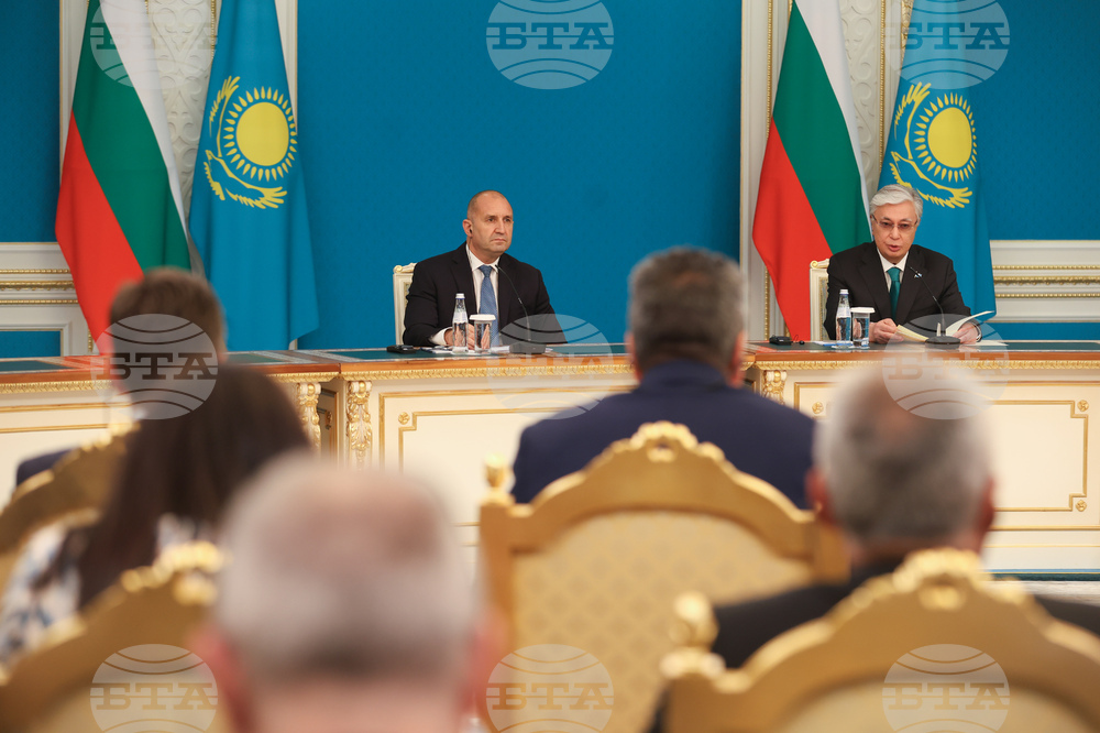 Казахстан - Касъм-Жомарт Токаев - Румен Радев - двустранни документи - подписване