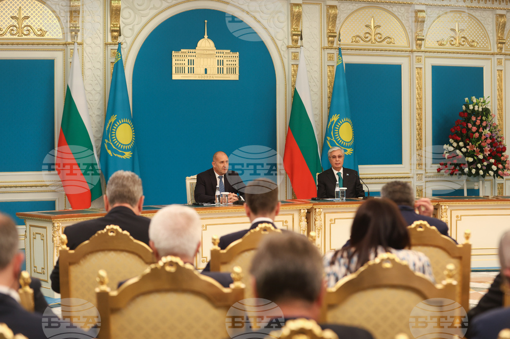 Казахстан - Касъм-Жомарт Токаев - Румен Радев - двустранни документи - подписване