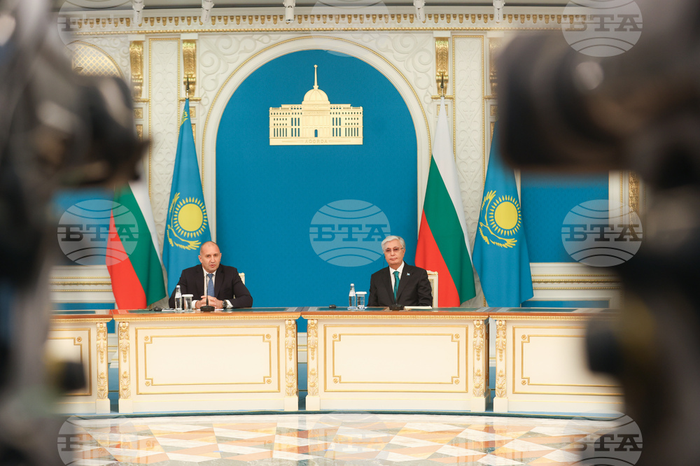 Казахстан - Касъм-Жомарт Токаев - Румен Радев - двустранни документи - подписване