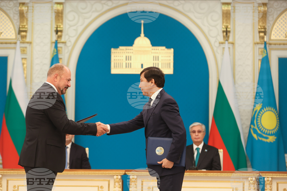 Казахстан - Касъм-Жомарт Токаев - Румен Радев - двустранни документи - подписване