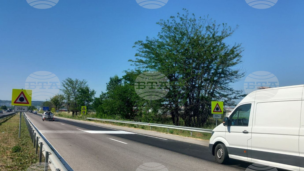 АПИ: Полага се шумна маркировка в участък от път I-5 Димитровград – Хасково, при кръстовището за завода Язаки