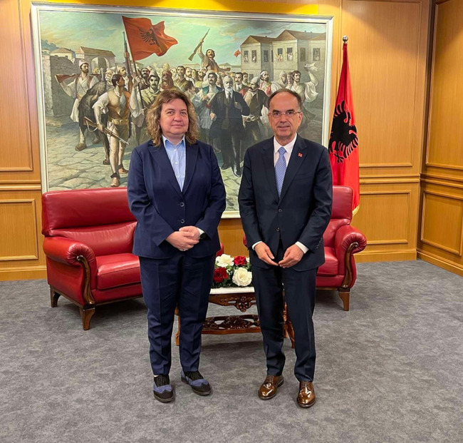 Bulgarian National Assembly Chair Meets with Albanian President