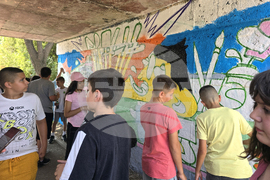 Сливен - „Изкуство срещу вандализъм“ - ученици - графити