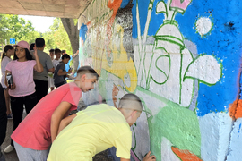 Сливен - „Изкуство срещу вандализъм“ - ученици - графити