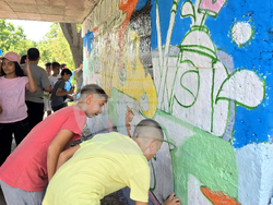Сливен - „Изкуство срещу вандализъм“ - ученици - графити
