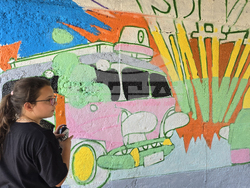 Сливен - „Изкуство срещу вандализъм“ - ученици - графити