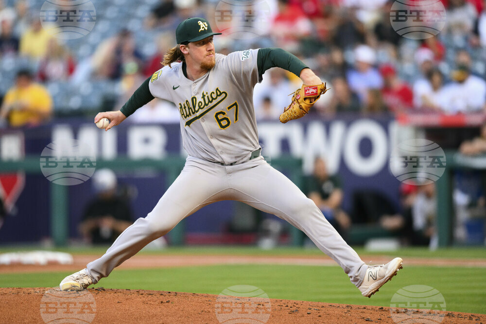 Athletics Angels Baseball