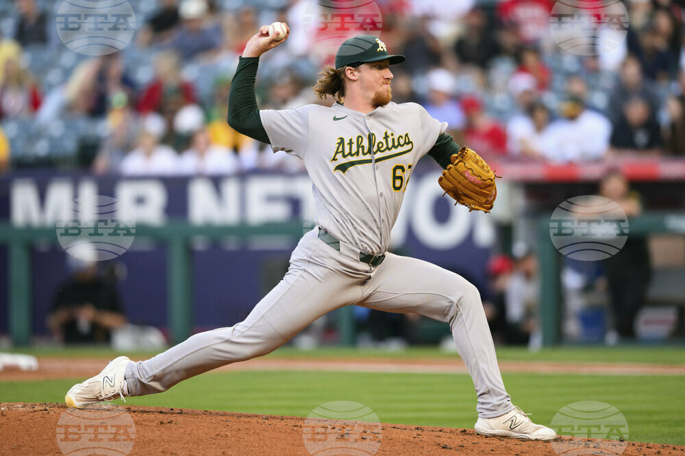 Athletics Angels Baseball