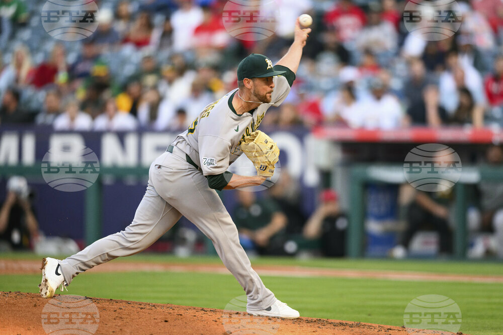Athletics Angels Baseball