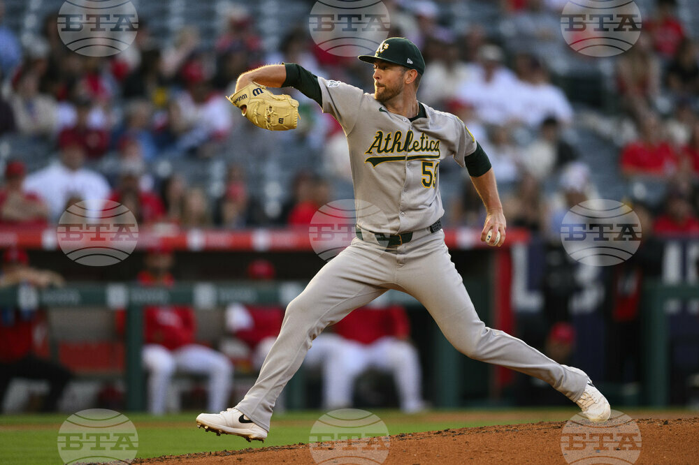 Athletics Angels Baseball