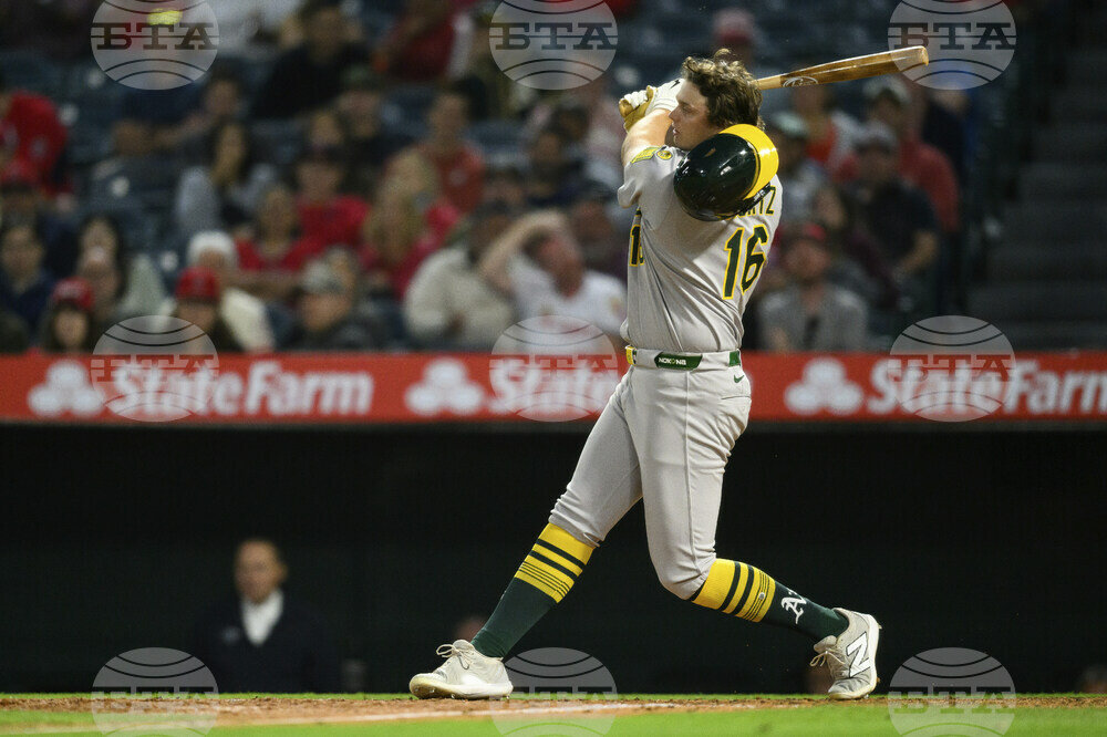 Athletics Angels Baseball