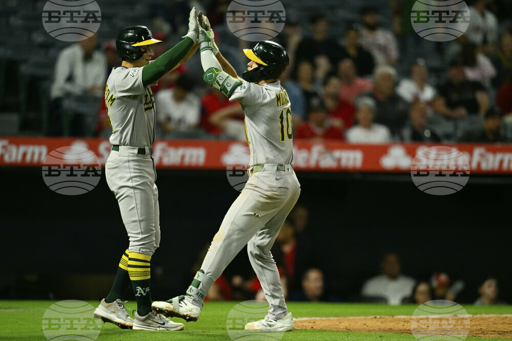 Athletics Angels Baseball