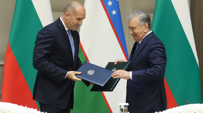 Presidents of Bulgaria and Uzbekistan Sign Joint Statement on Strengthening Bilateral Cooperation