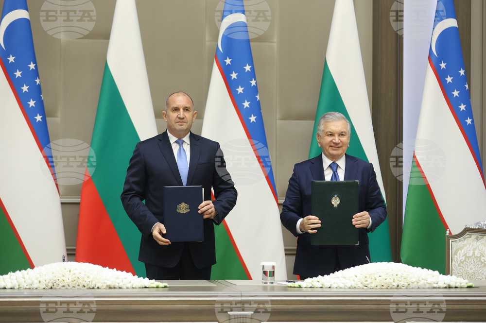Узбекистан - България - президенти - споразумение - подписване