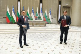 Узбекистан - България - споразумение - подписване - Иван Василев - Шавкат Умурзаков