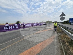 Видин - служители от Агенция "Пътна инфраструктура" - протест