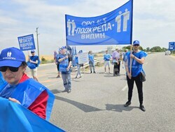 Видин - служители от Агенция "Пътна инфраструктура" - протест