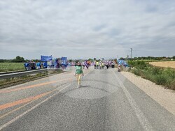 Видин - служители от Агенция "Пътна инфраструктура" - протест