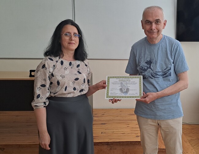 Проф. Людмил Антонов e носител на наградата „Акад. Емил Джаков“ на Института по електроника на БАН