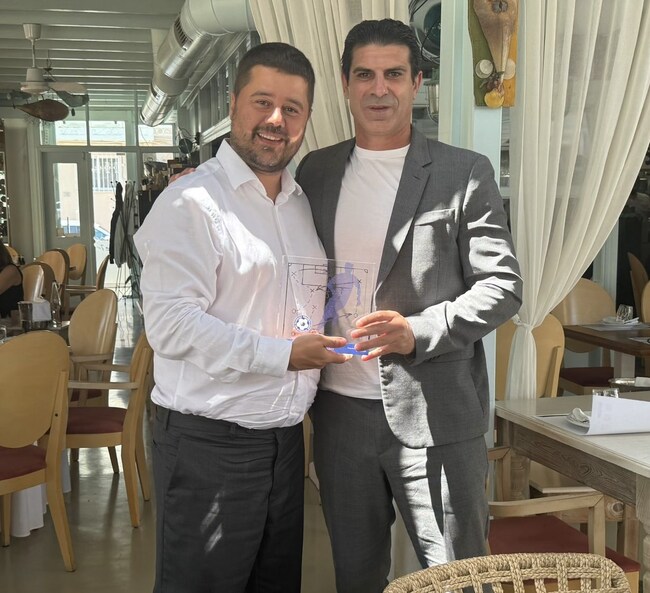 Шефът на гръцкия футбол Макис Гагацис даде официален обяд на Георги Иванов, двамата обсъдиха стратегически въпроси за развитието на футбола