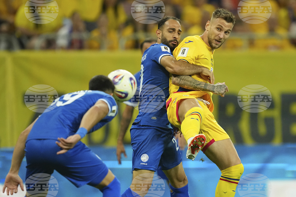 Romania Cyprus WCup Soccer