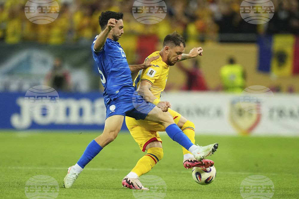 Romania Cyprus WCup Soccer
