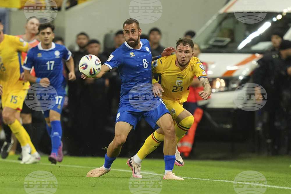 Romania Cyprus WCup Soccer