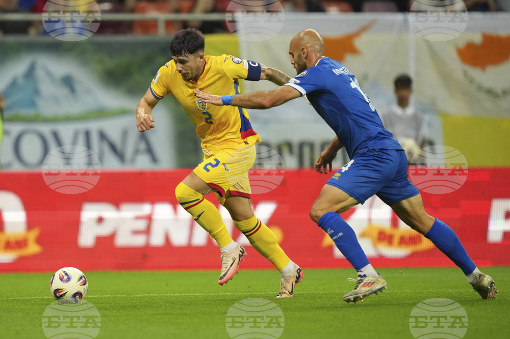 Romania Cyprus WCup Soccer