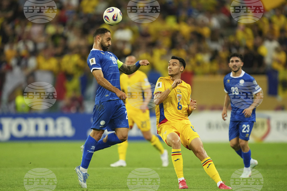 Romania Cyprus WCup Soccer