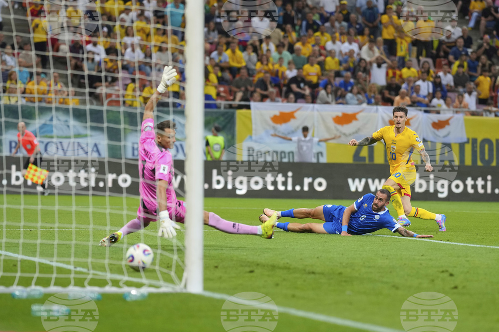 Romania Cyprus WCup Soccer