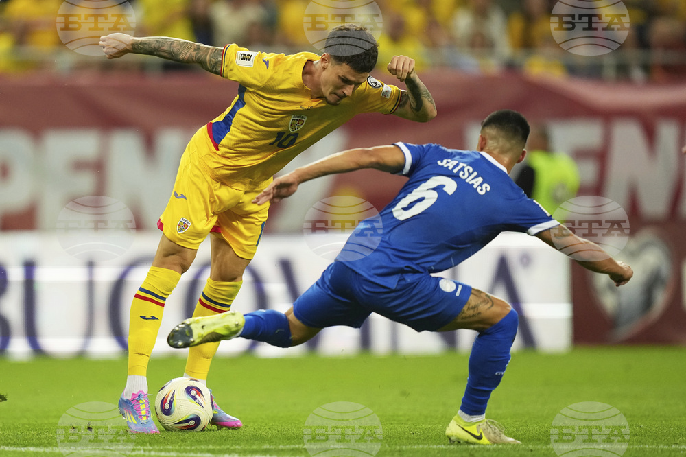 Romania Cyprus WCup Soccer