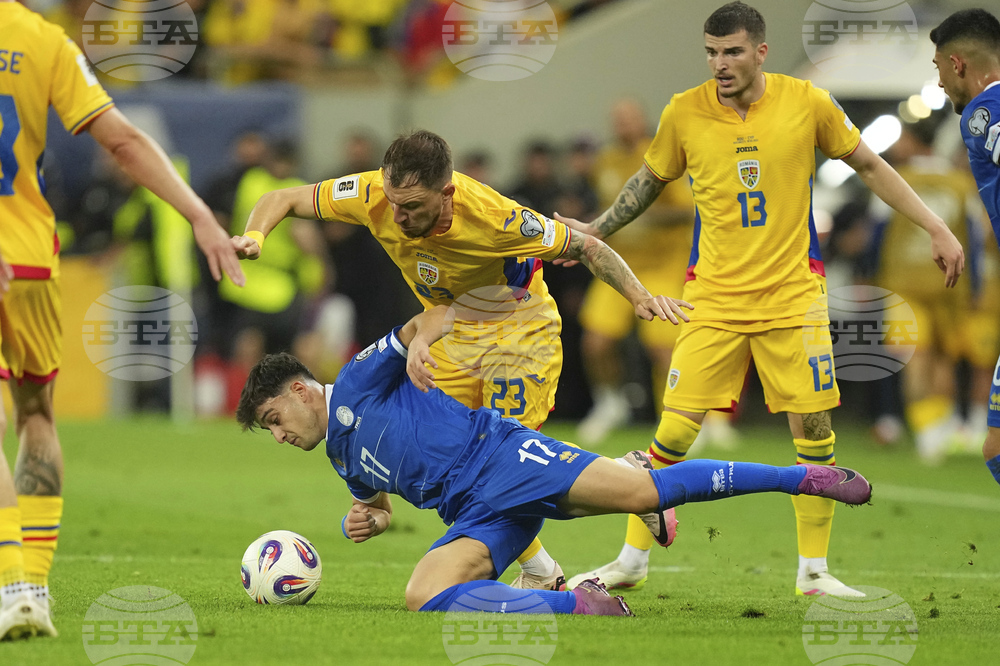 Romania Cyprus WCup Soccer