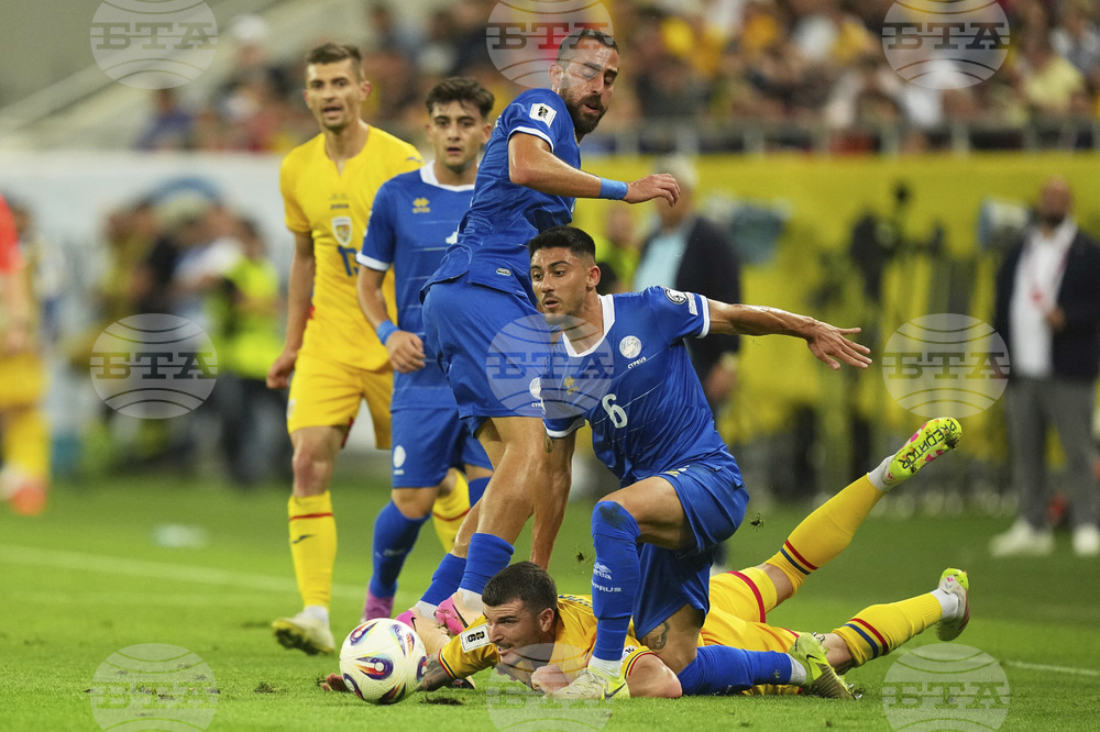 Romania Cyprus WCup Soccer