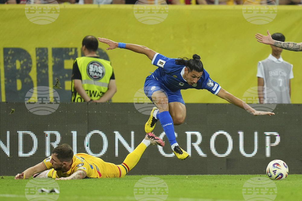 Romania Cyprus WCup Soccer