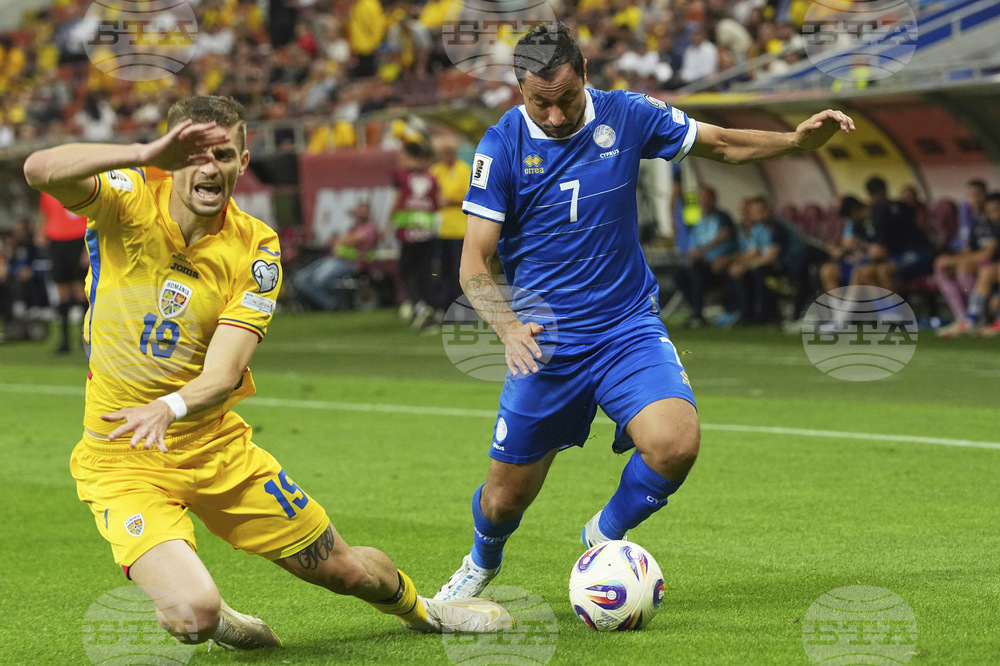 Romania Cyprus WCup Soccer
