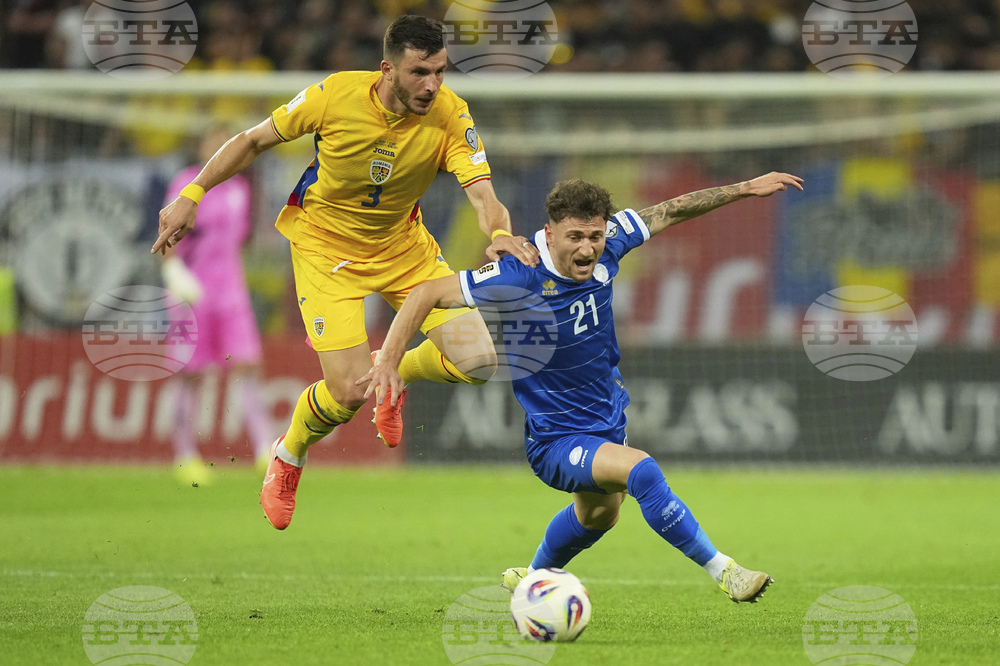 Romania Cyprus WCup Soccer