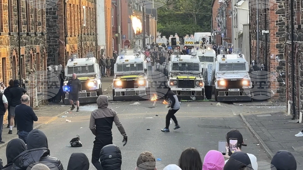 Britain Northern Ireland Protest
