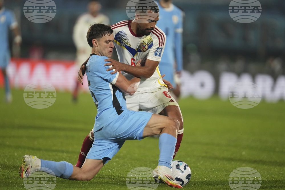 Uruguay Venezuela WCup Soccer