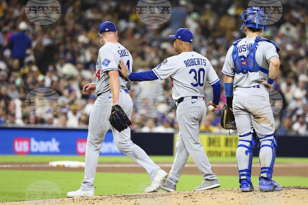 Dodgers Padres Baseball