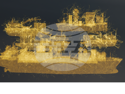 Николай Константинов рисува „Квартет за края на времето“. Снимка: Организаторите на изложбата