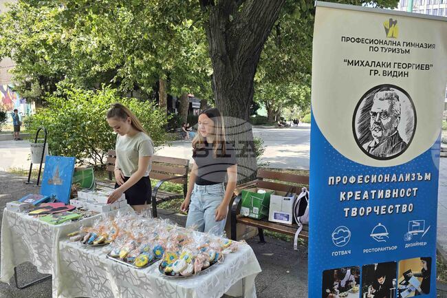 Ученици от Видин организират благотворителен базар „Изкуството срещу агресията“