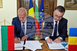 Румъния - бюст-паметник на Стефан Караджа - споразумение - подписване